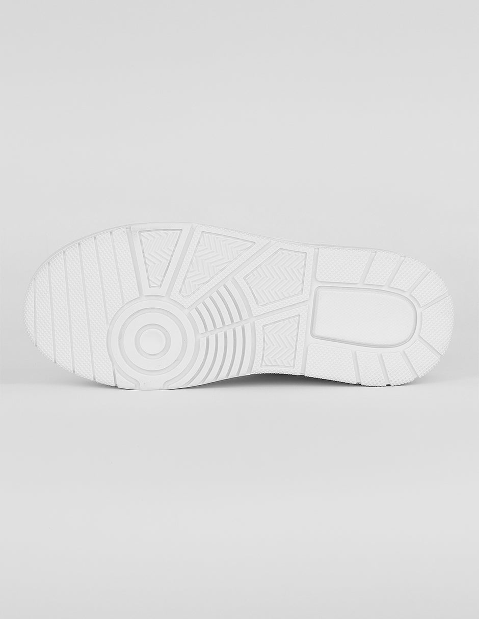 Tenis con cordones  Urban en Piel vegana – Blanco