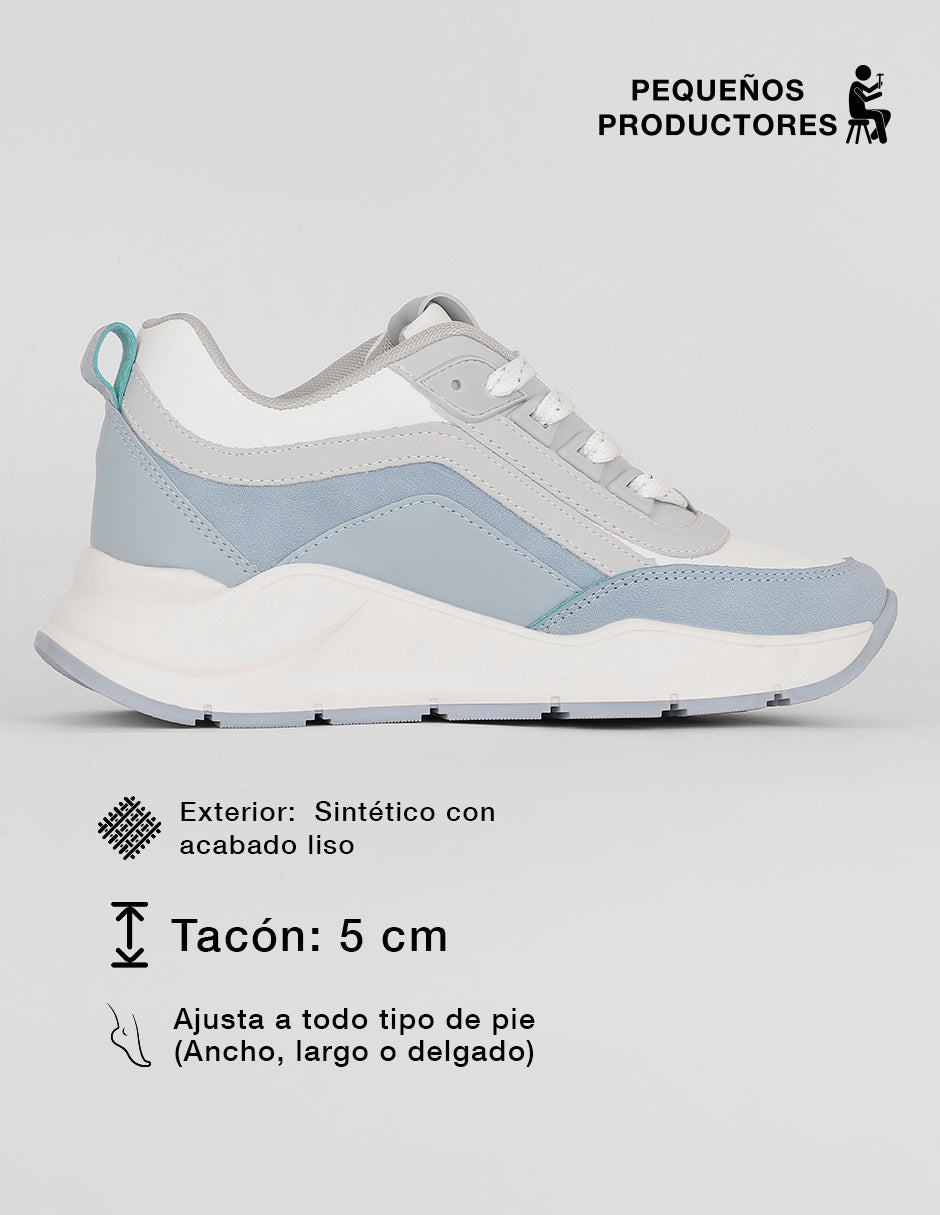 Tenis tipo deportivo  Urban en Sintético – Azul