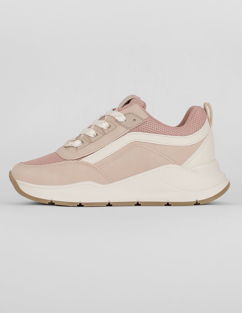 Tenis tipo deportivo Exterior Textil Color Rosa Para Mujer De RBCOLLECTION