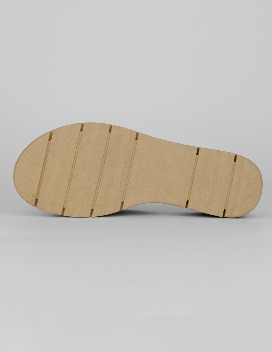 Sandalias con plataforma Steps en Gamuza – Café