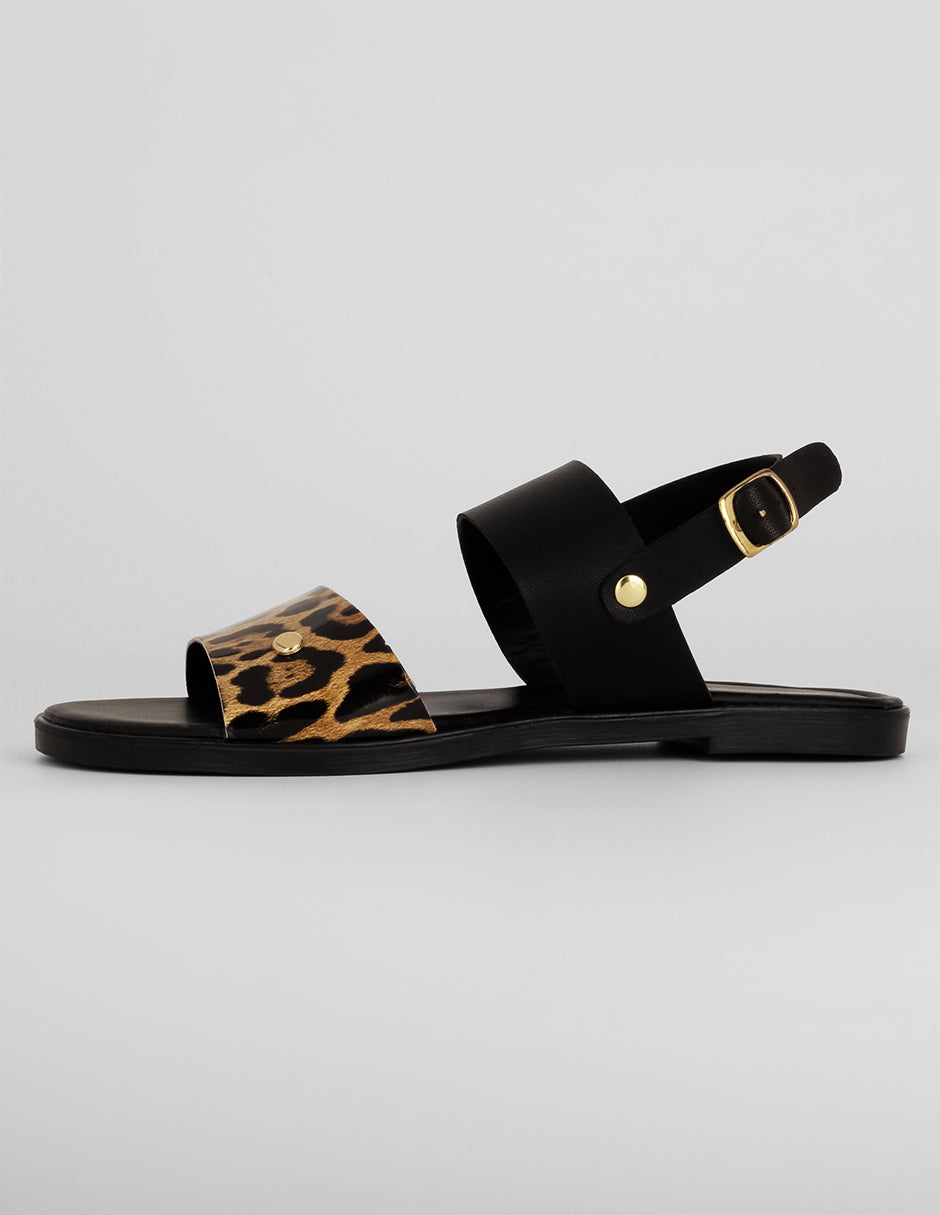 Sandalias de piso Exterior Sintético Color Negro Para Mujer De RBCOLLECTION