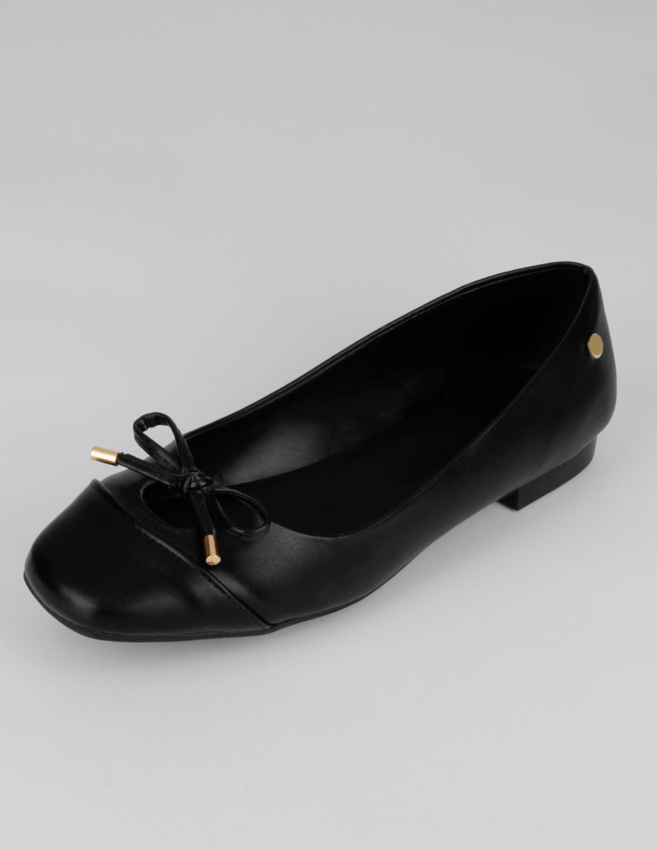 Flats clásicas Classy en Piel vegana – Negro