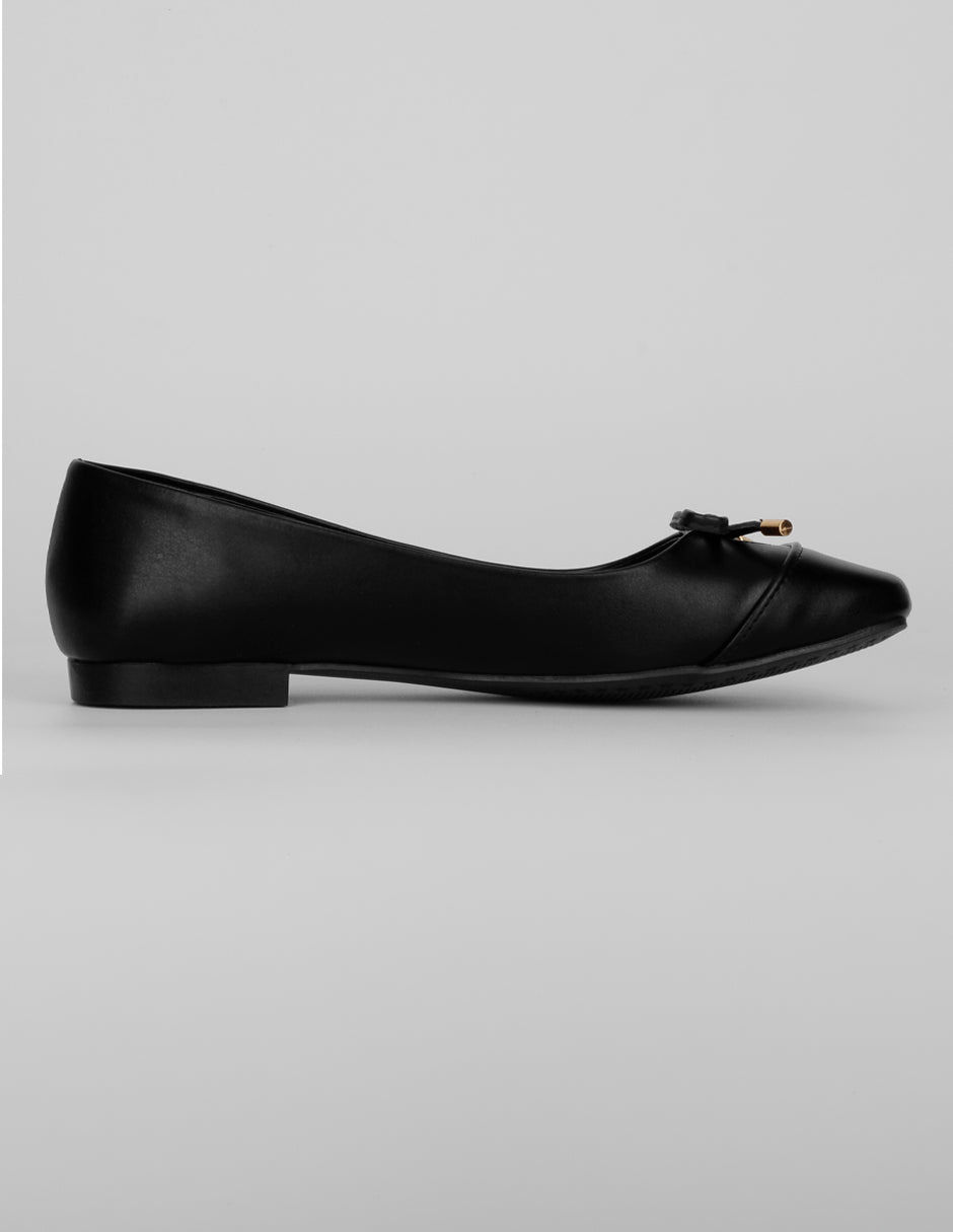 Flats clásicas Classy en Piel vegana – Negro