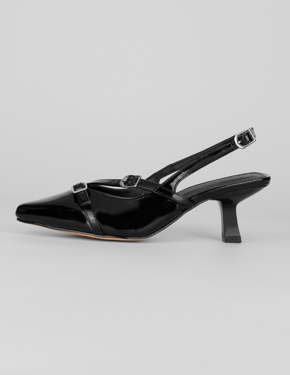 Zapatillas Exterior Charol Color Negro Para Mujer De RBCOLLECTION