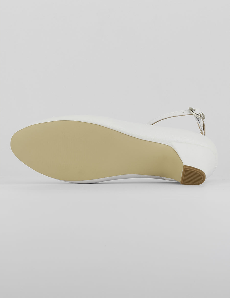 Zapatillas Glam en Piel vegana – Blanco