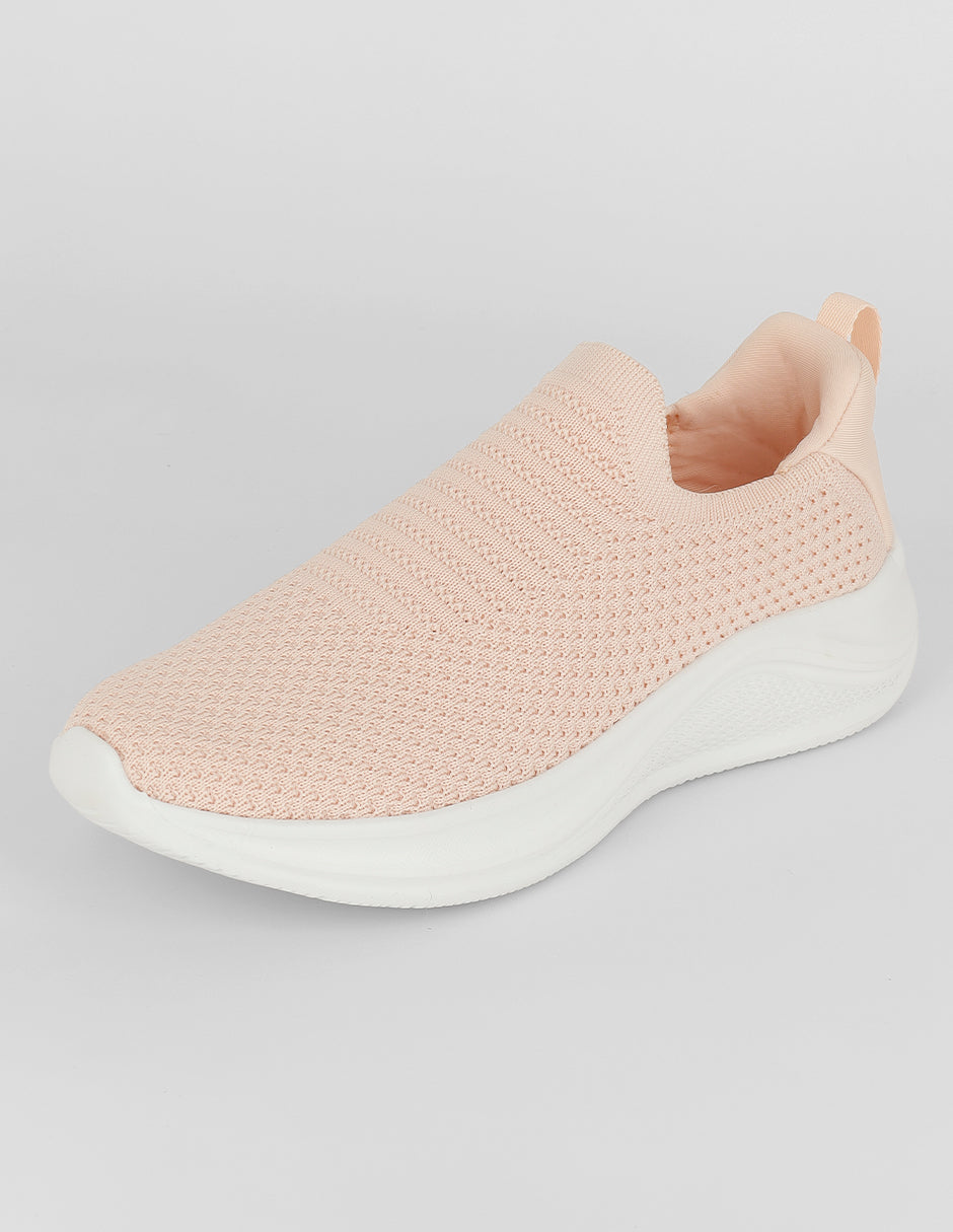 Zapatos de confort  Comfy en Textil – Rosa