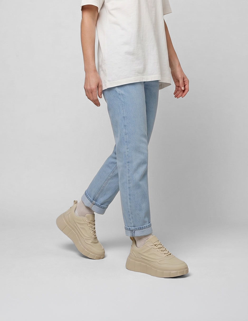 Tenis con cordones  Urban en Sintético – Beige