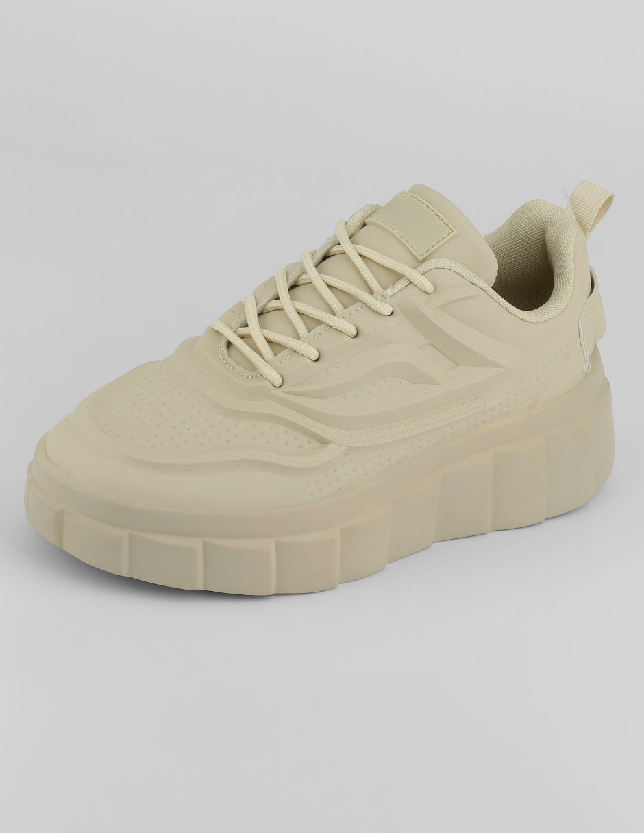 Tenis con cordones  Urban en Sintético – Beige
