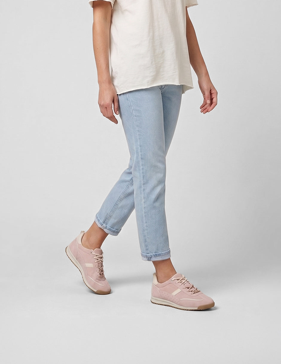 Tenis con cordones  Sam en Textil – Rosa