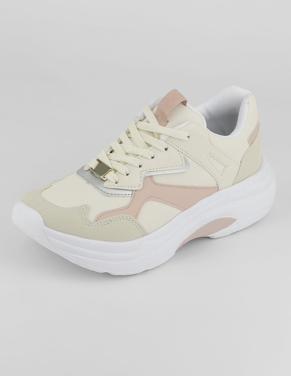 Tenis tipo deportivo  Highline en Sintético – Latte
