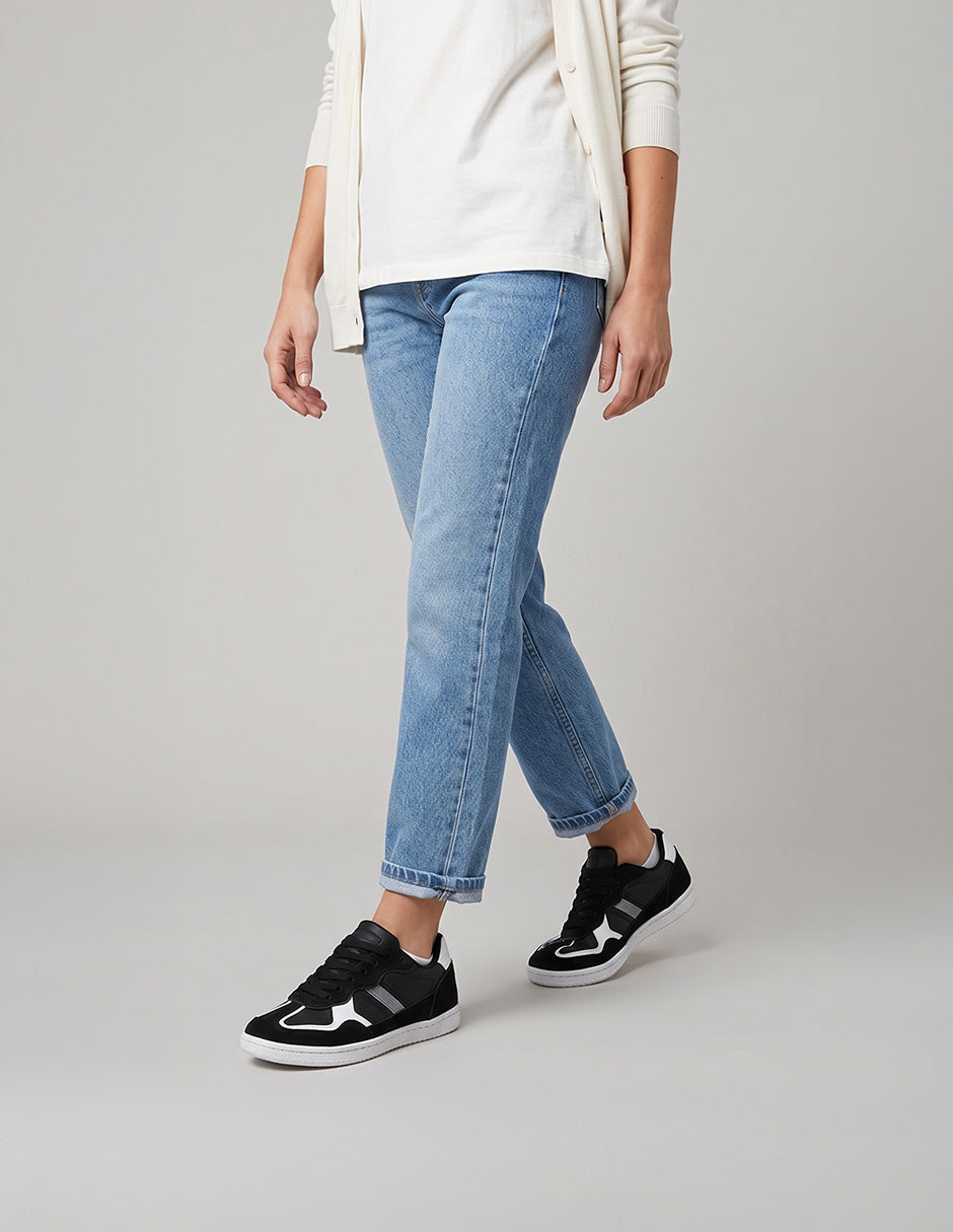 Tenis con cordones  Hand Made en Piel – Negro