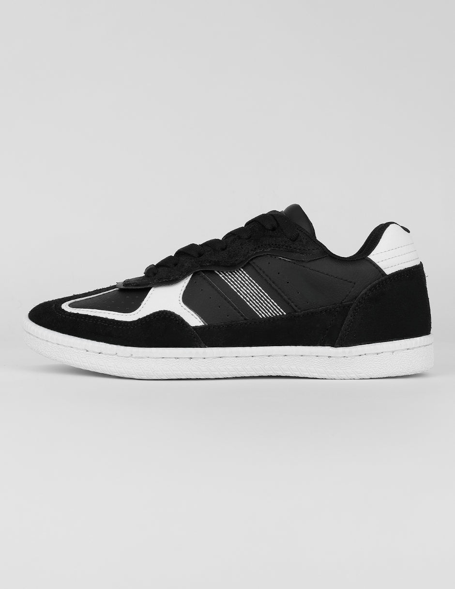 Tenis con cordones Exterior Piel Color Negro Para Mujer De RBCOLLECTION