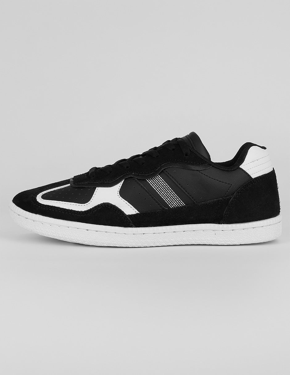 Tenis con cordones Exterior Piel Color Negro Para Hombre De RBCOLLECTION