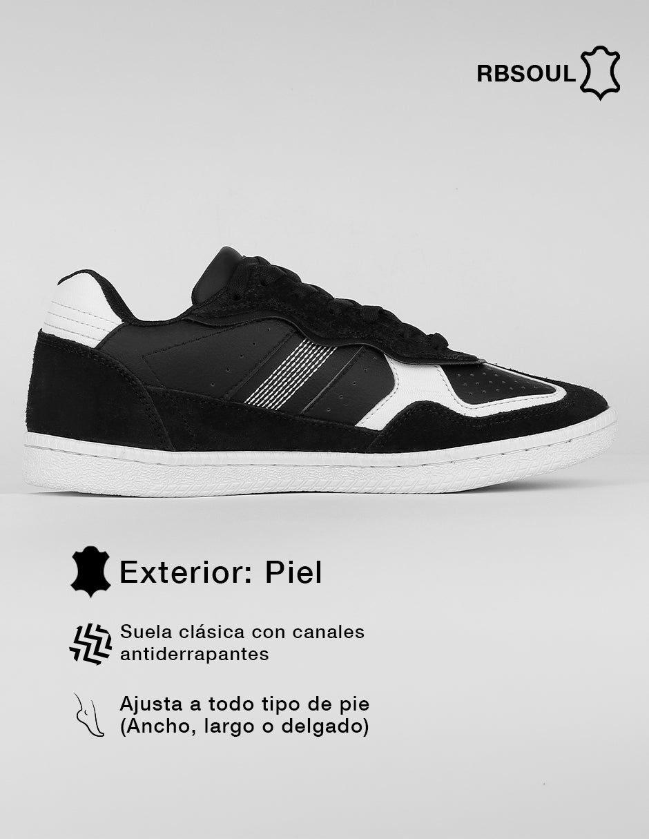 Tenis con cordones  Hand Made en Piel – Negro