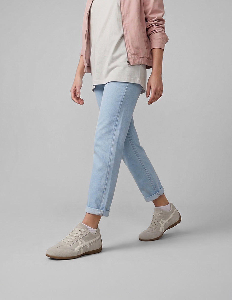 Tenis con cordones  Hand made en Piel – Beige