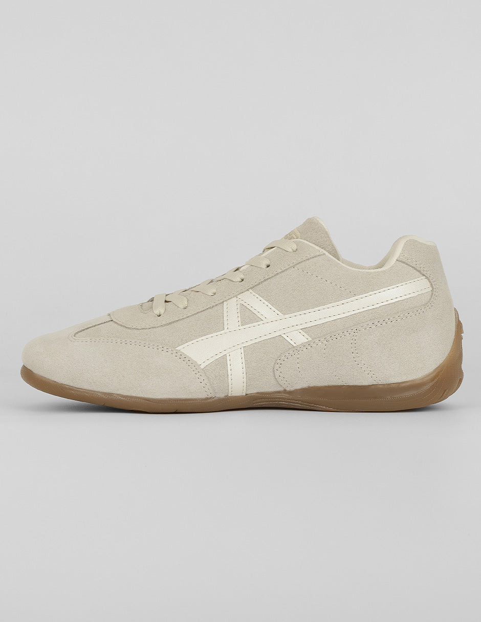 Tenis con cordones Exterior Piel Color Beige Para Hombre De RBCOLLECTION