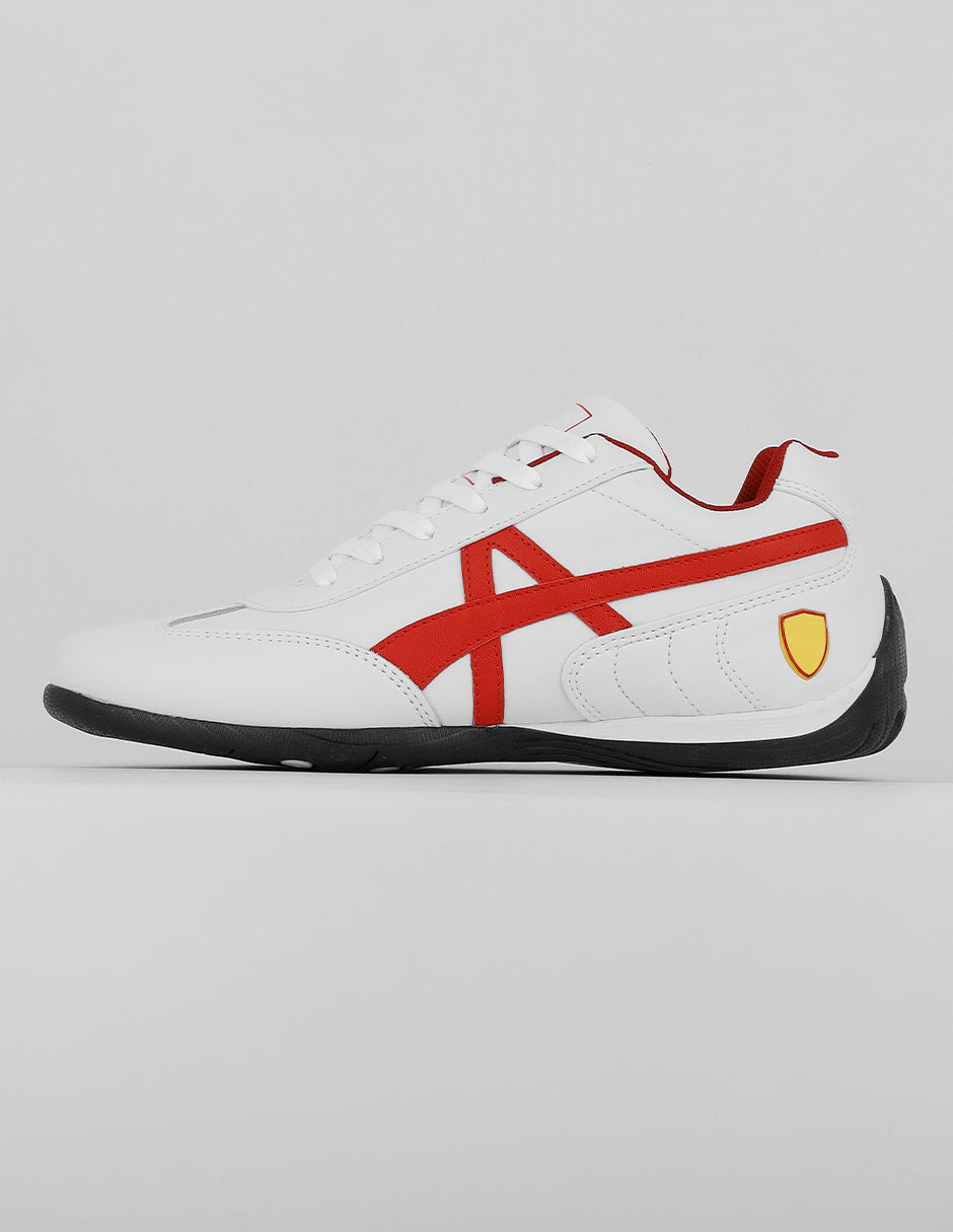 Tenis con cordones Exterior Piel vegana Color Blanco Para Mujer De RBCOLLECTION