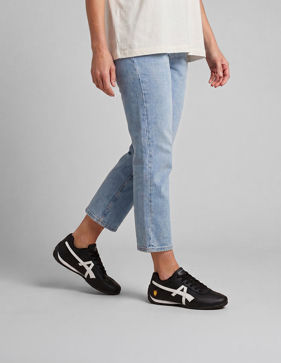 Tenis con cordones  Sam en Piel vegana – Negro