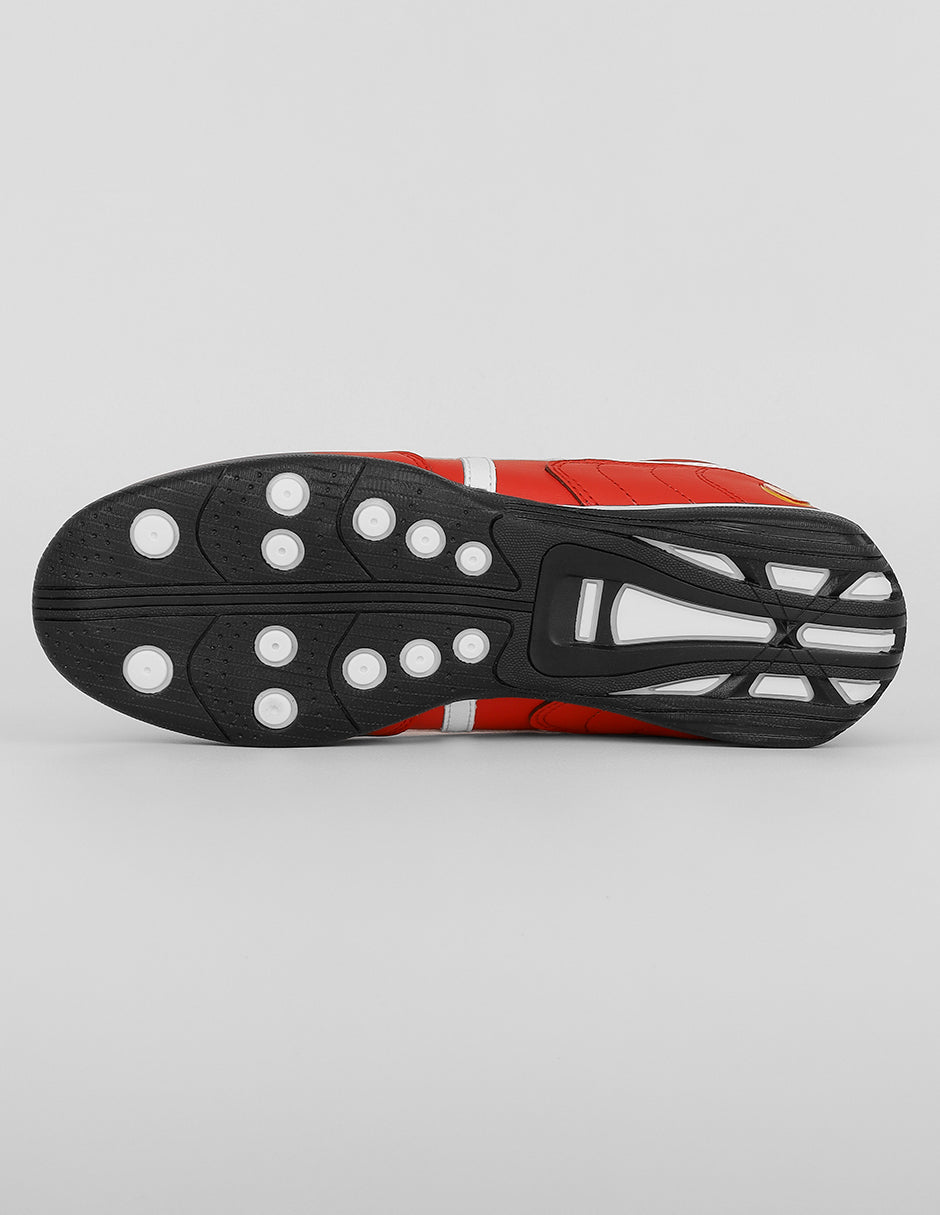 Tenis con cordones  Sam en Piel vegana – Rojo
