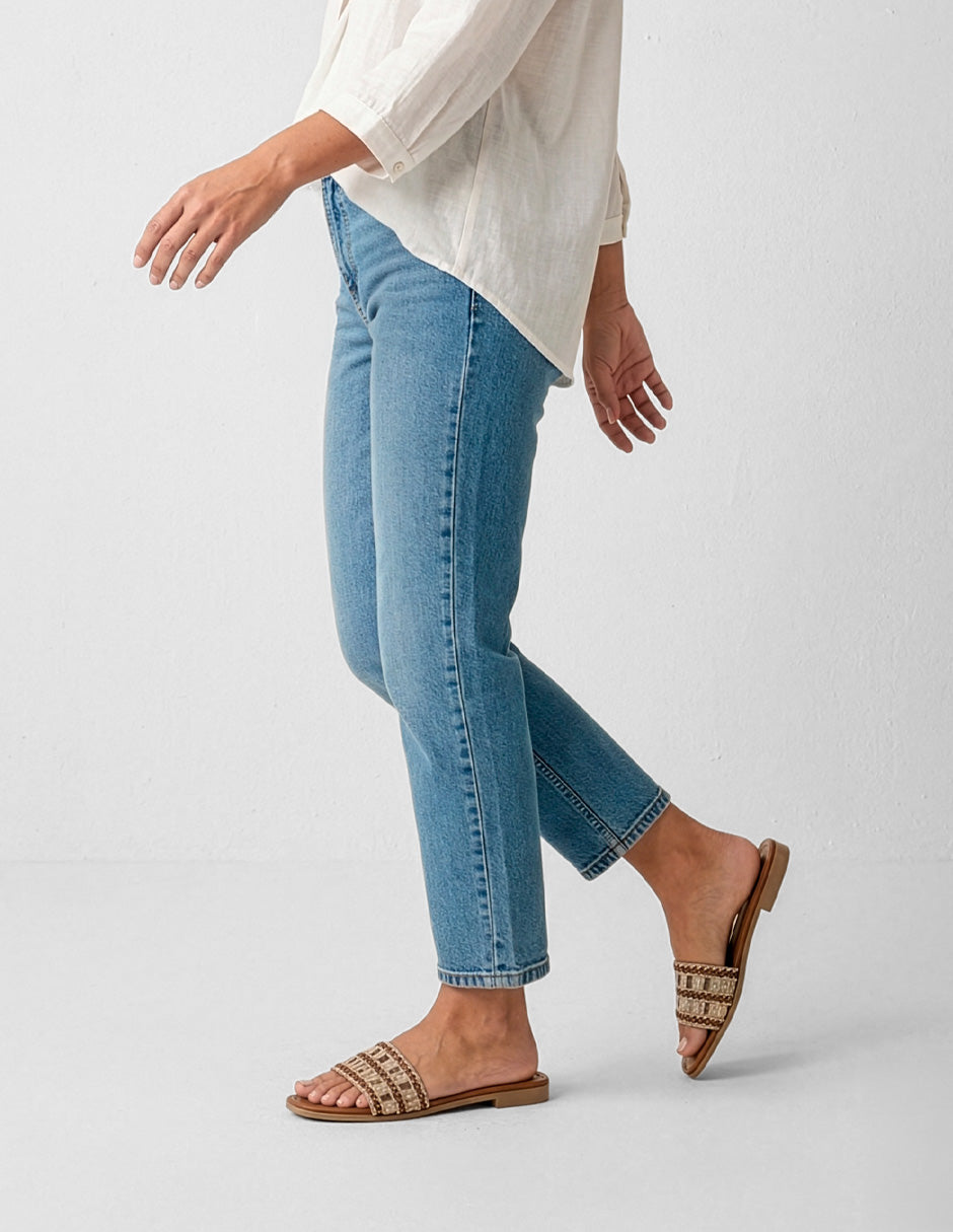 Sandalias de piso Soft en Sintético – Café