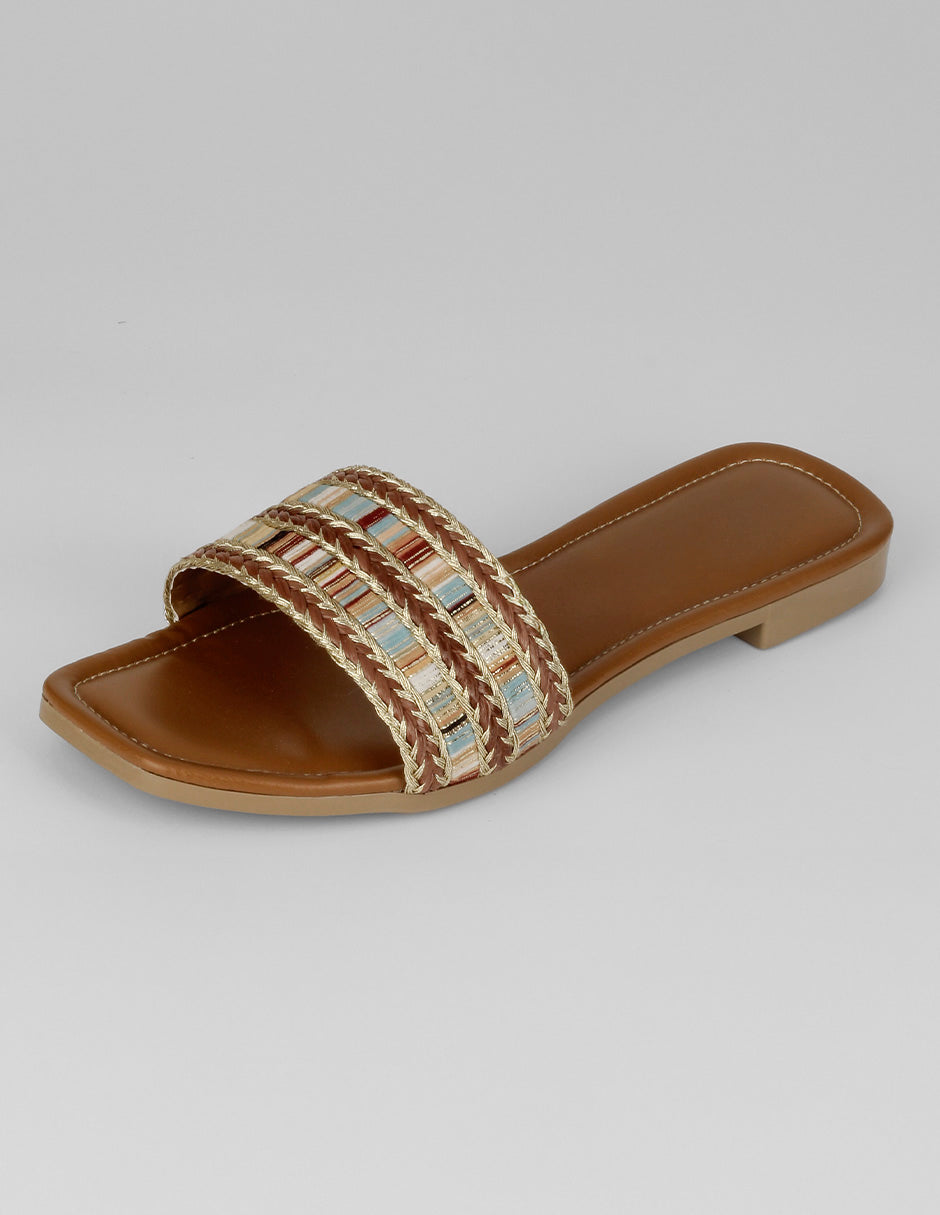 Sandalias de piso Soft en Sintético – Café