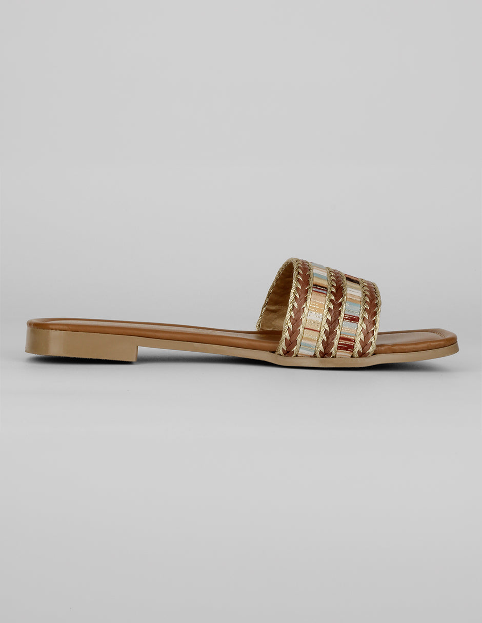 Sandalias de piso Soft en Sintético – Café