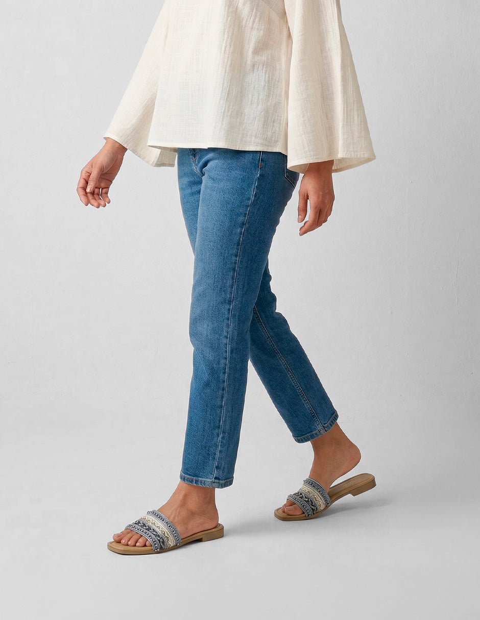 Sandalias de piso Soft en Sintético – Azul