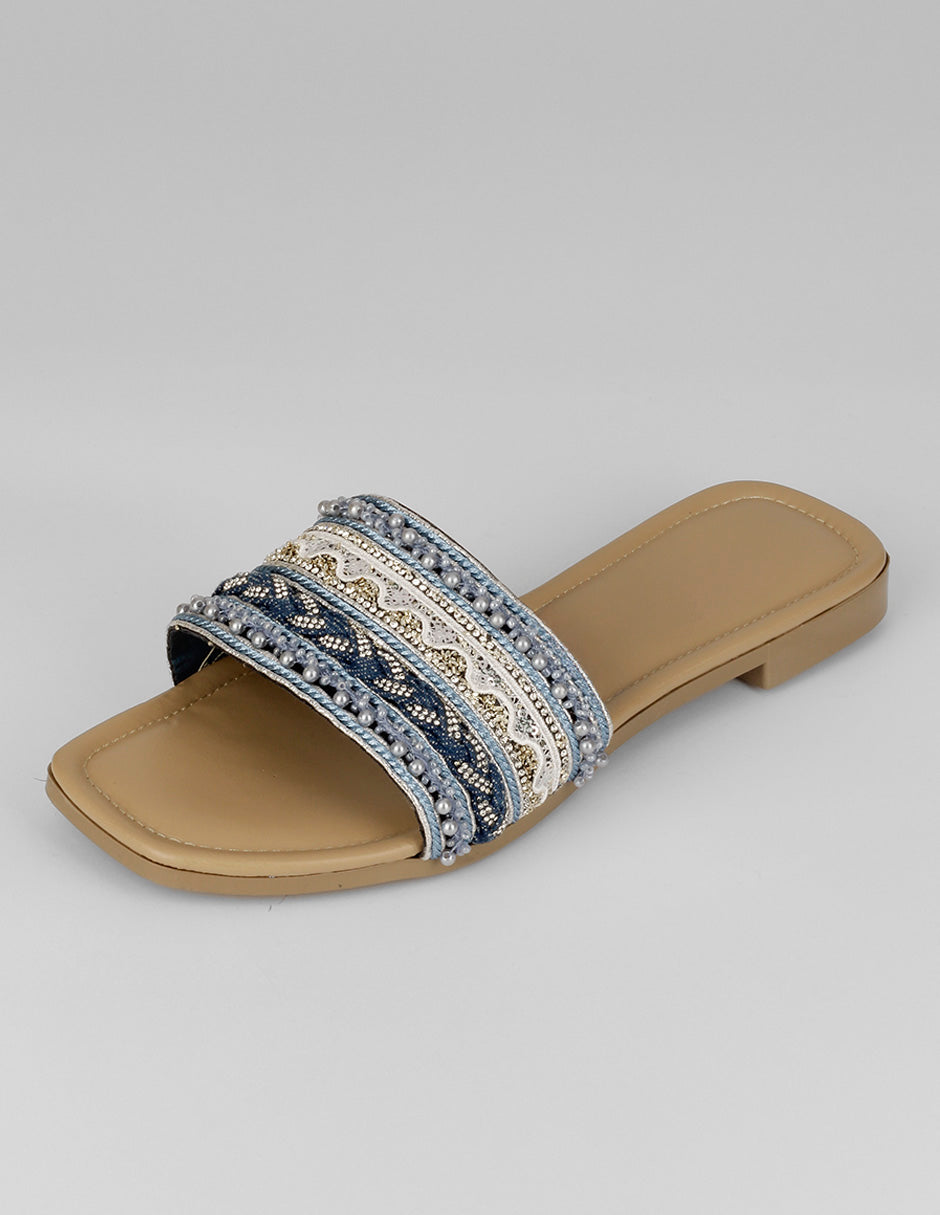 Sandalias de piso Soft en Sintético – Azul