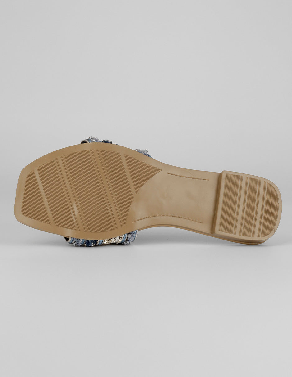 Sandalias de piso Soft en Sintético – Azul