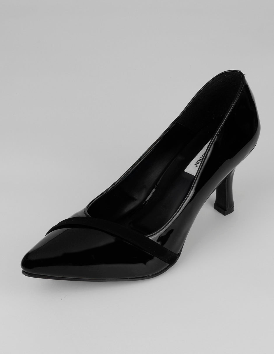Zapatillas Classy en Charol – Negro