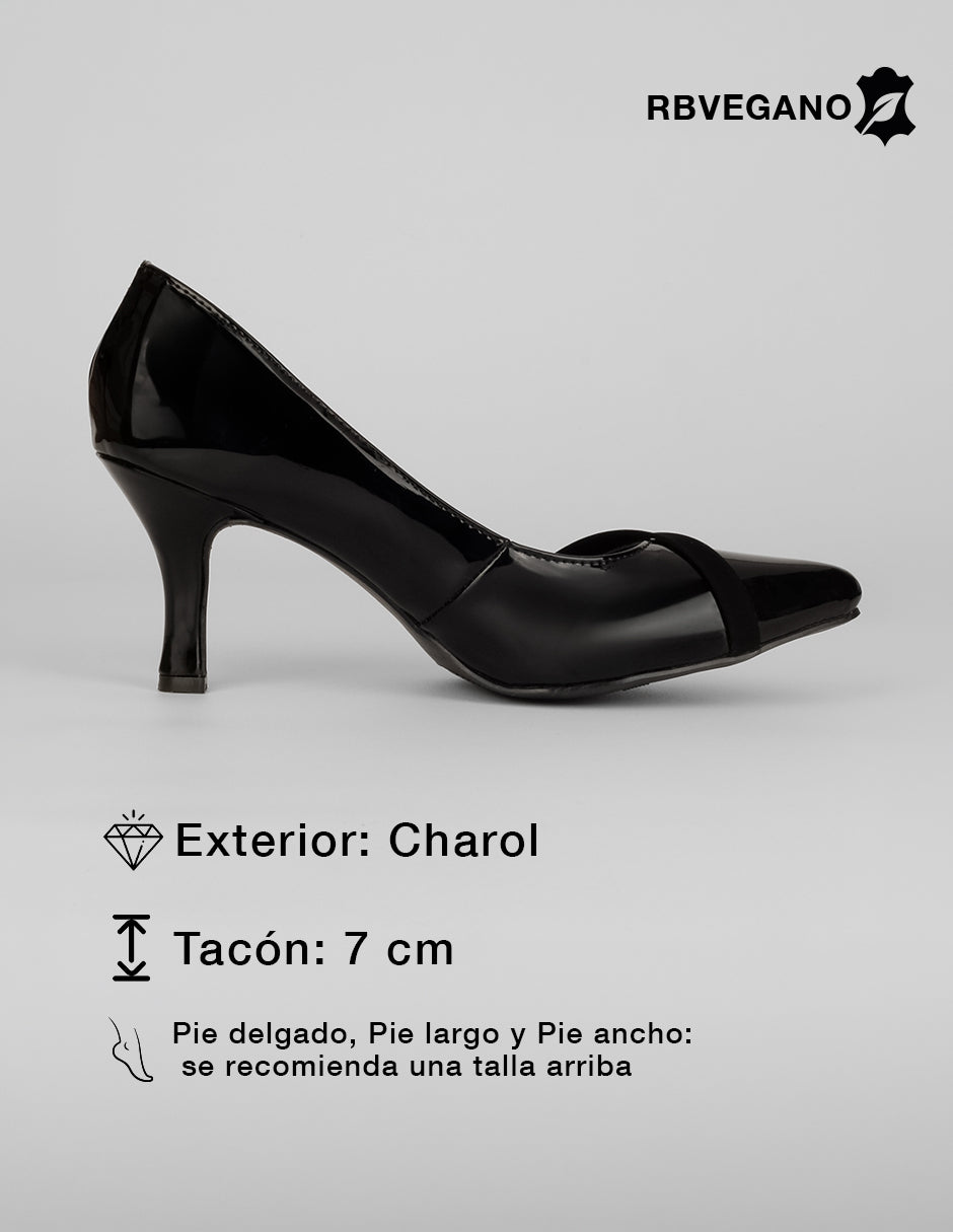 Zapatillas Classy en Charol – Negro