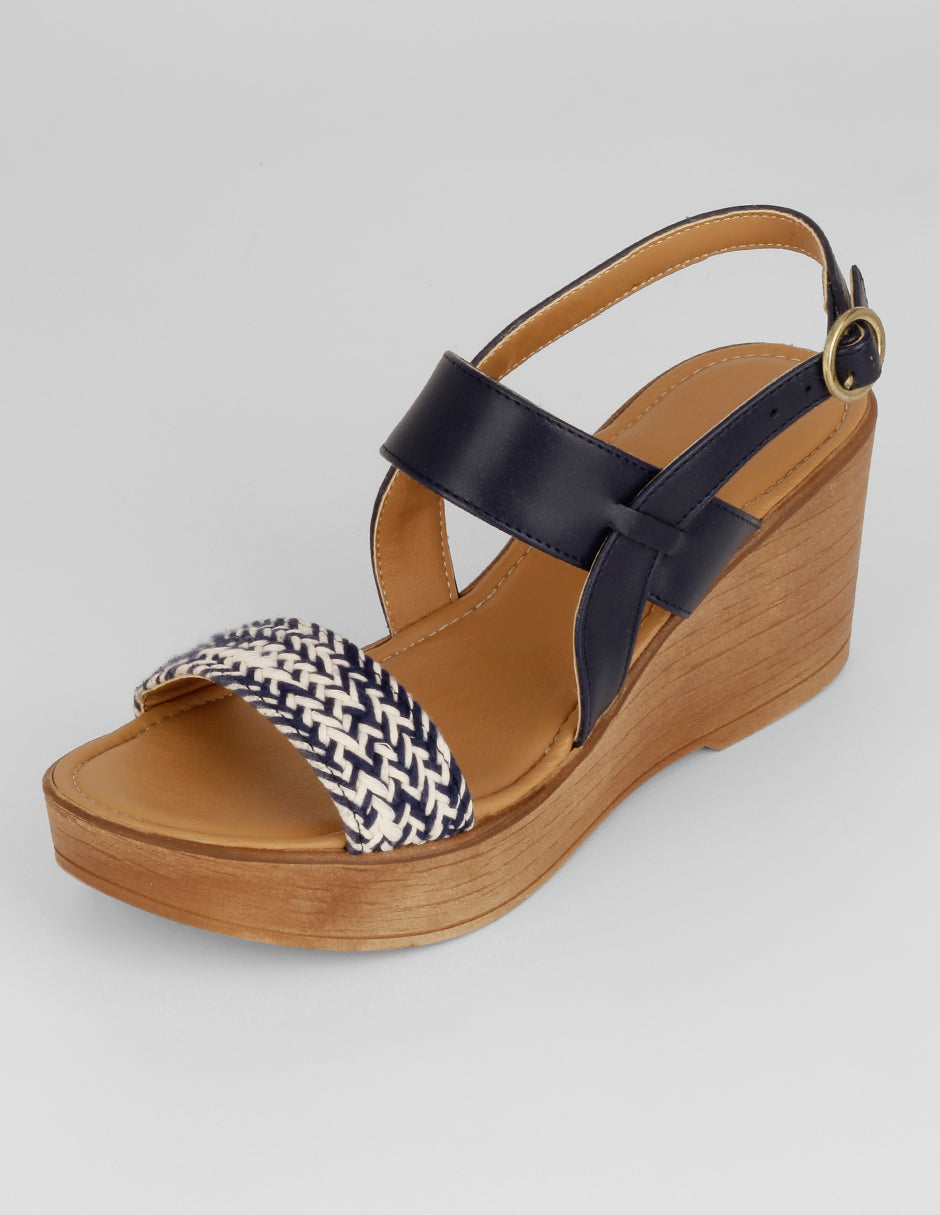 Sandalias con plataforma Naia en Sintético – Azul