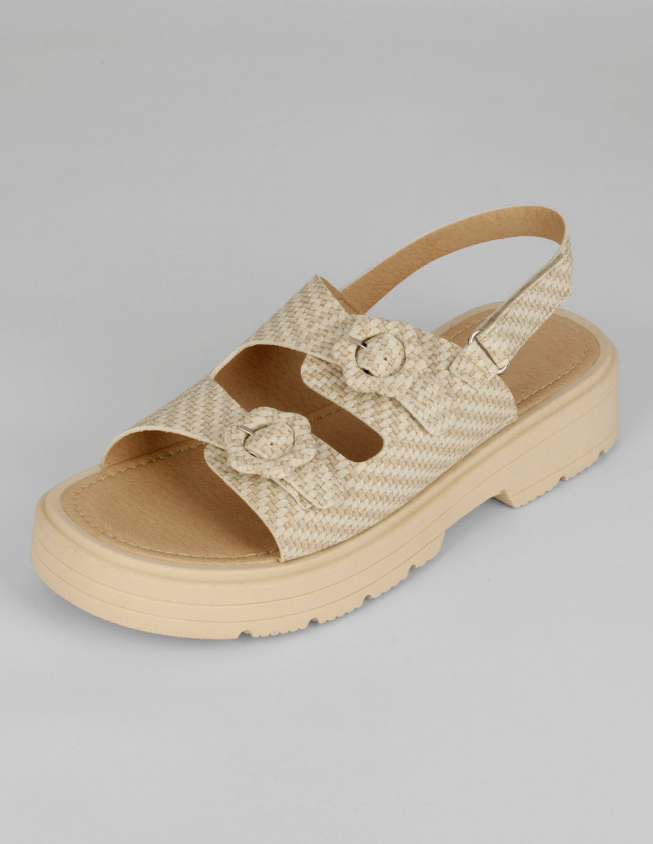 Sandalias con plataforma Yuri en Sintético – Beige
