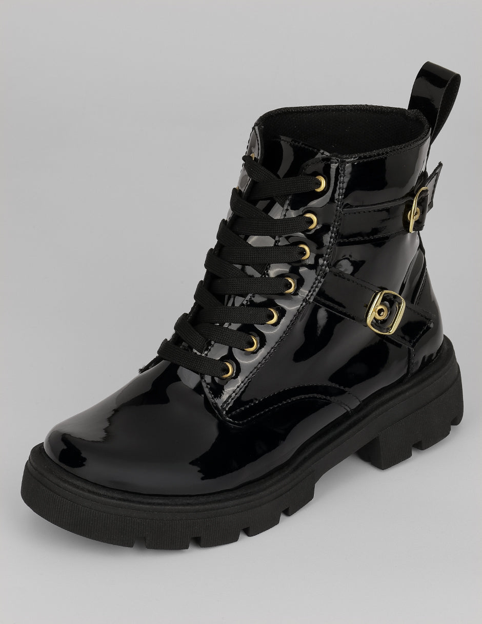 Botas casuales Bike en Charol – Negro