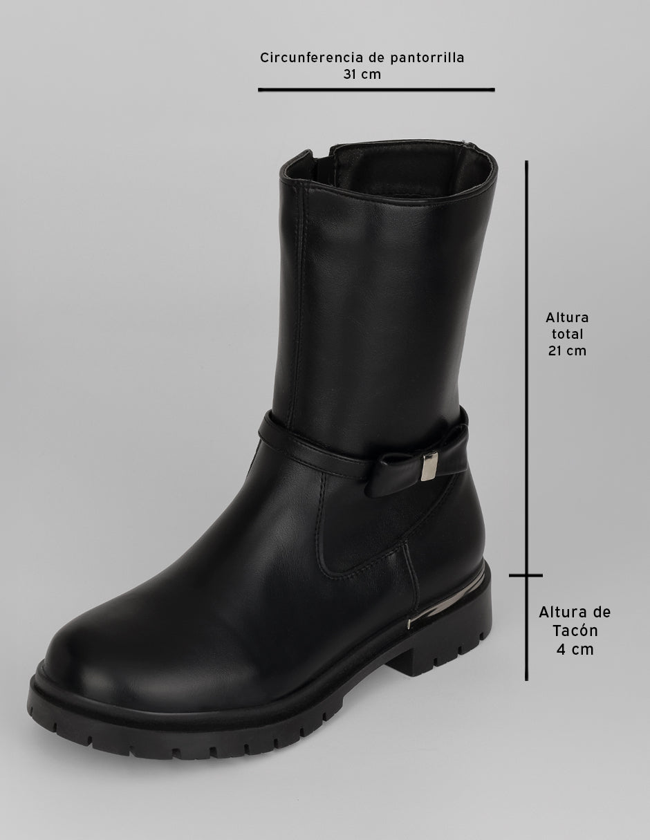 Botas casuales Walk en Piel vegana – Negro