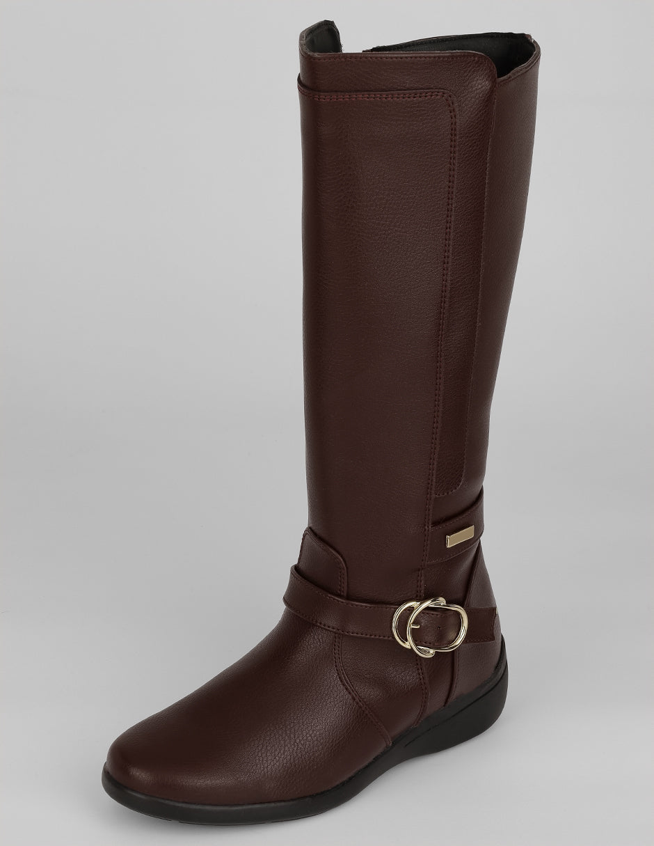 Botas altas Bite en Piel vegana – Rojo