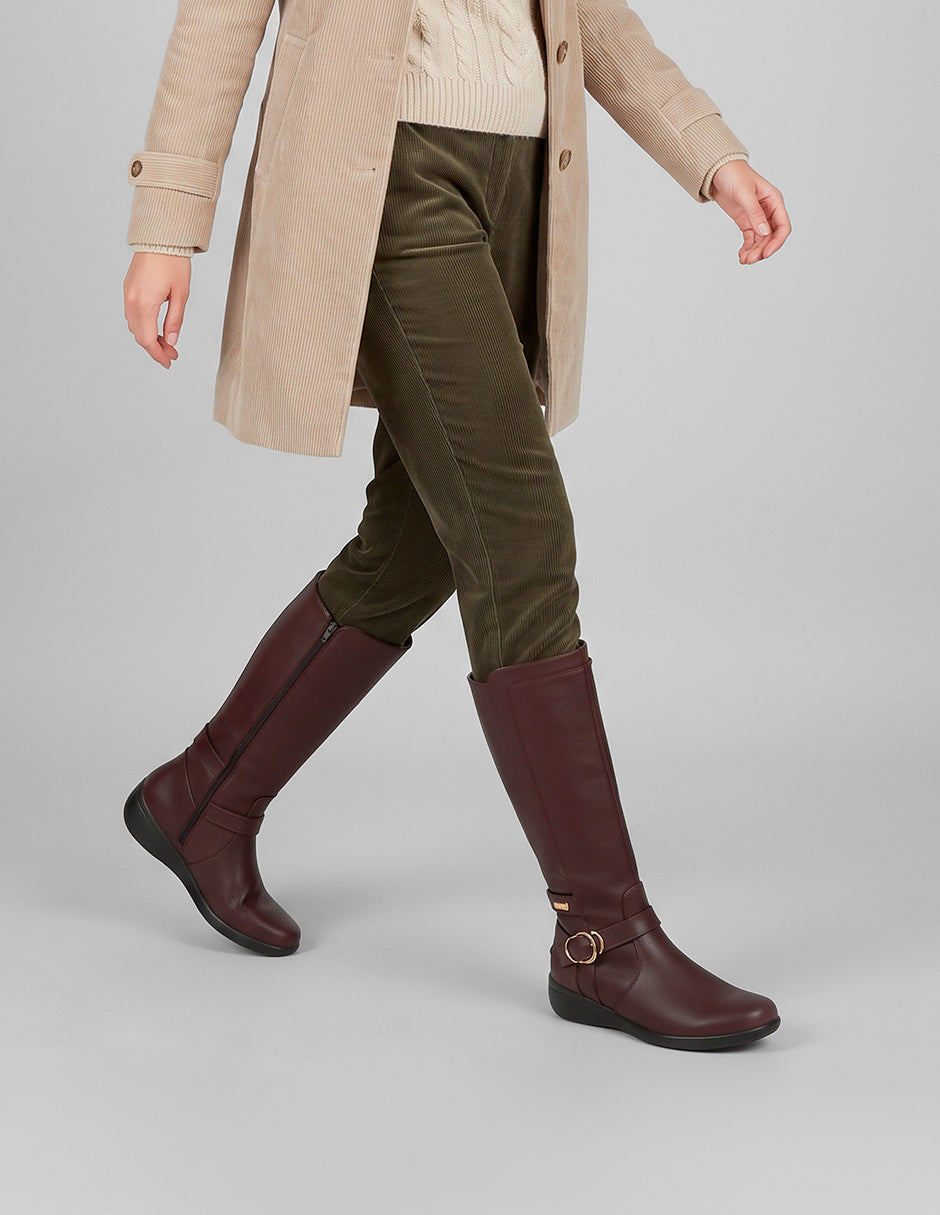 Botas altas Bite en Piel vegana – Rojo