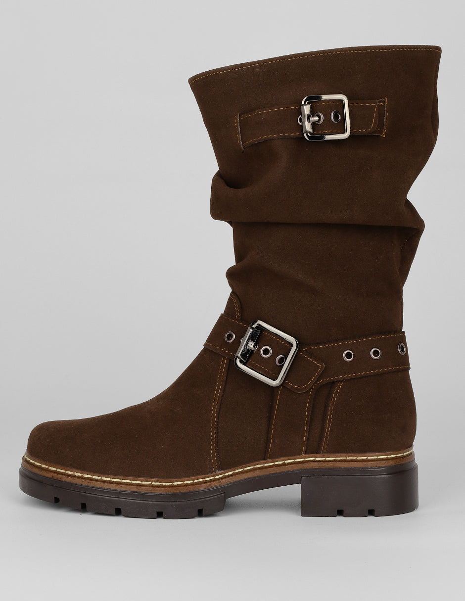 Botas casuales Exterior Textil Color Café Para Mujer De RBCOLLECTION
