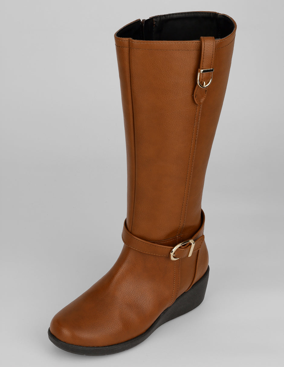 Botas altas Walk en Textil – Café