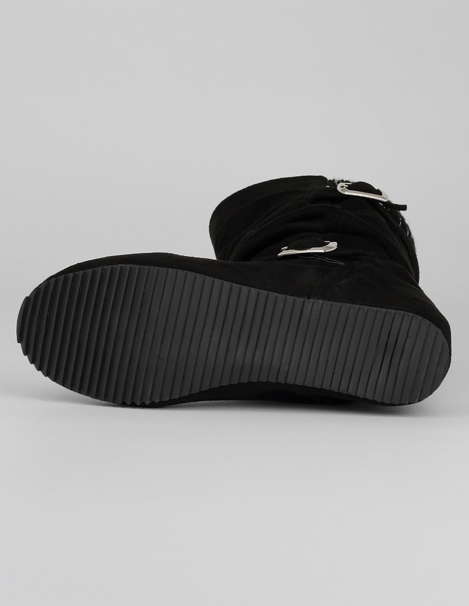 Botas altas Walk en Gamuza – Negro