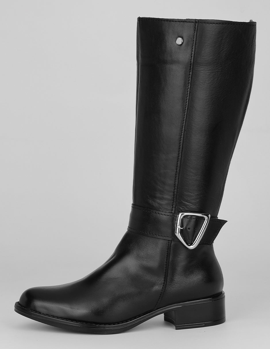 Botas altas Exterior Piel vegana Color Negro Para Mujer De RBCOLLECTION