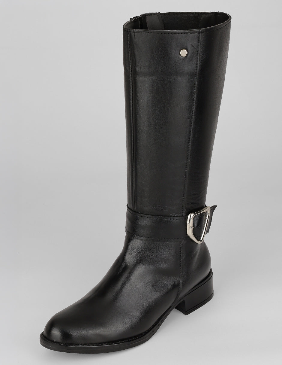 Botas altas Walk en Piel vegana – Negro