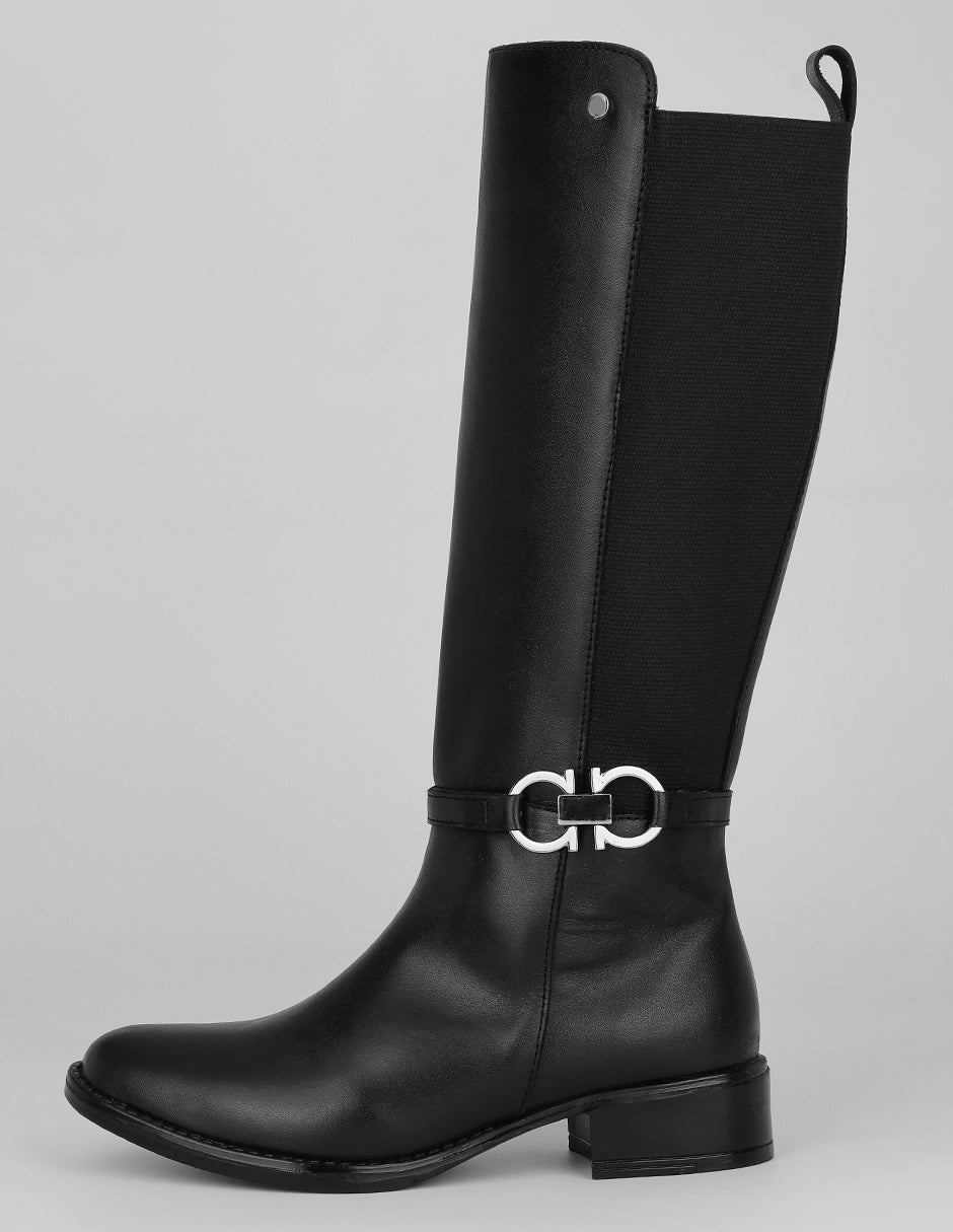 Botas altas Exterior Piel vegana Color Negro Para Mujer De RBCOLLECTION