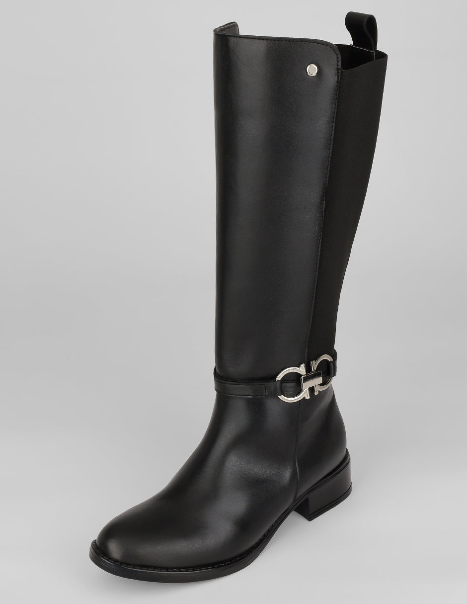 Botas altas Walk en Piel vegana – Negro