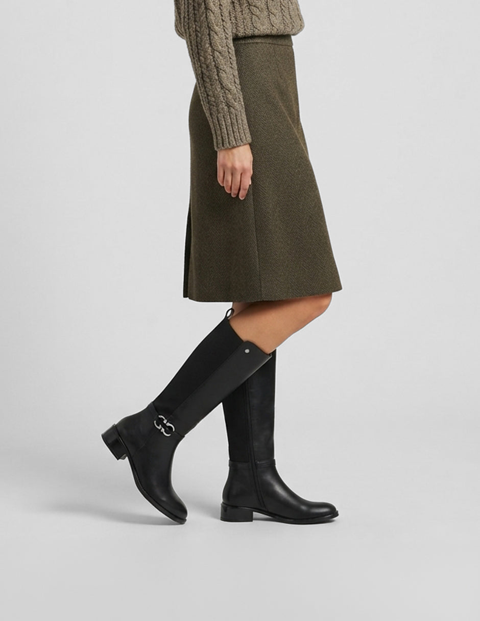 Botas altas Walk en Piel vegana – Negro