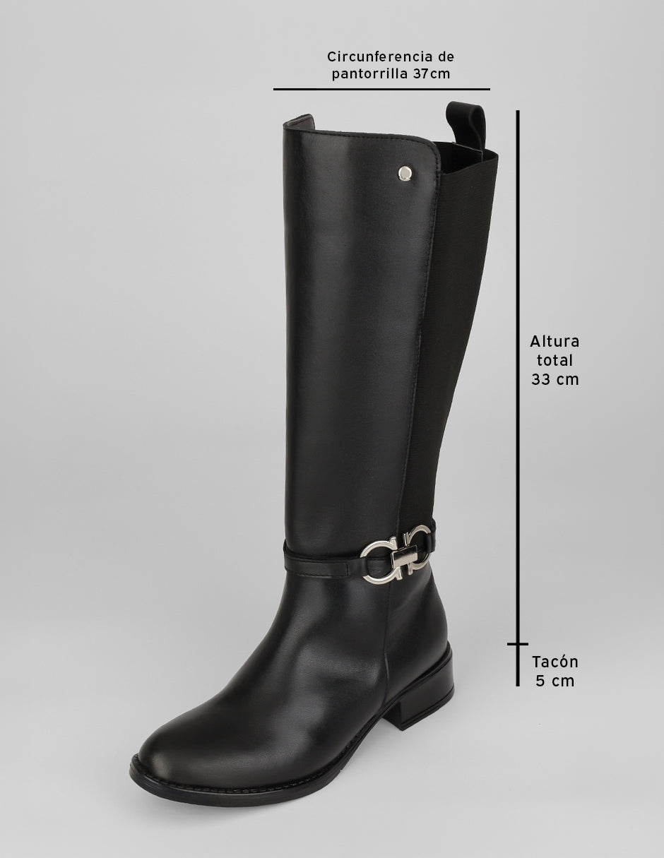 Botas altas Walk en Piel vegana – Negro