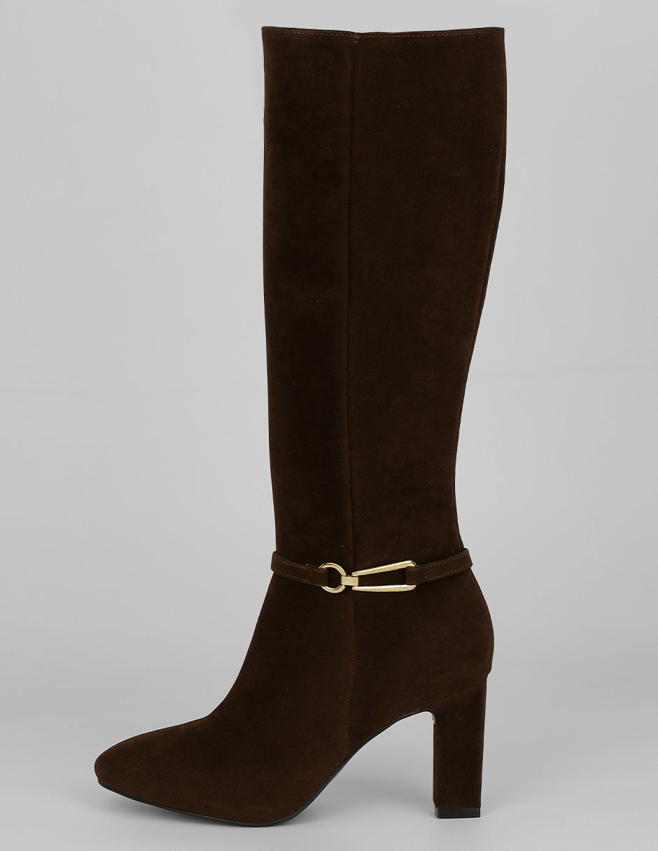 Botas altas Exterior Textil Color Café Para Mujer De RBCOLLECTION
