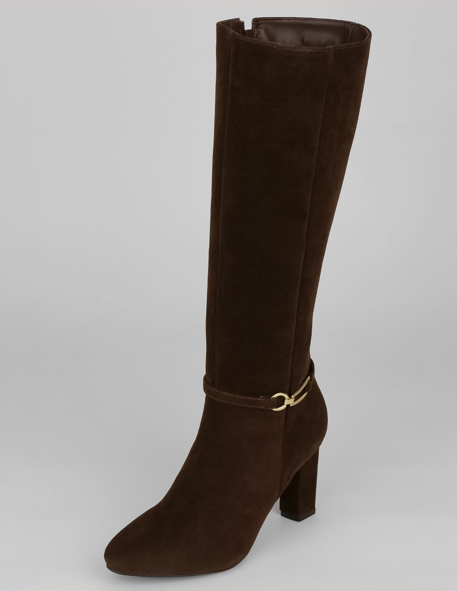 Botas altas Hella en Textil – Café