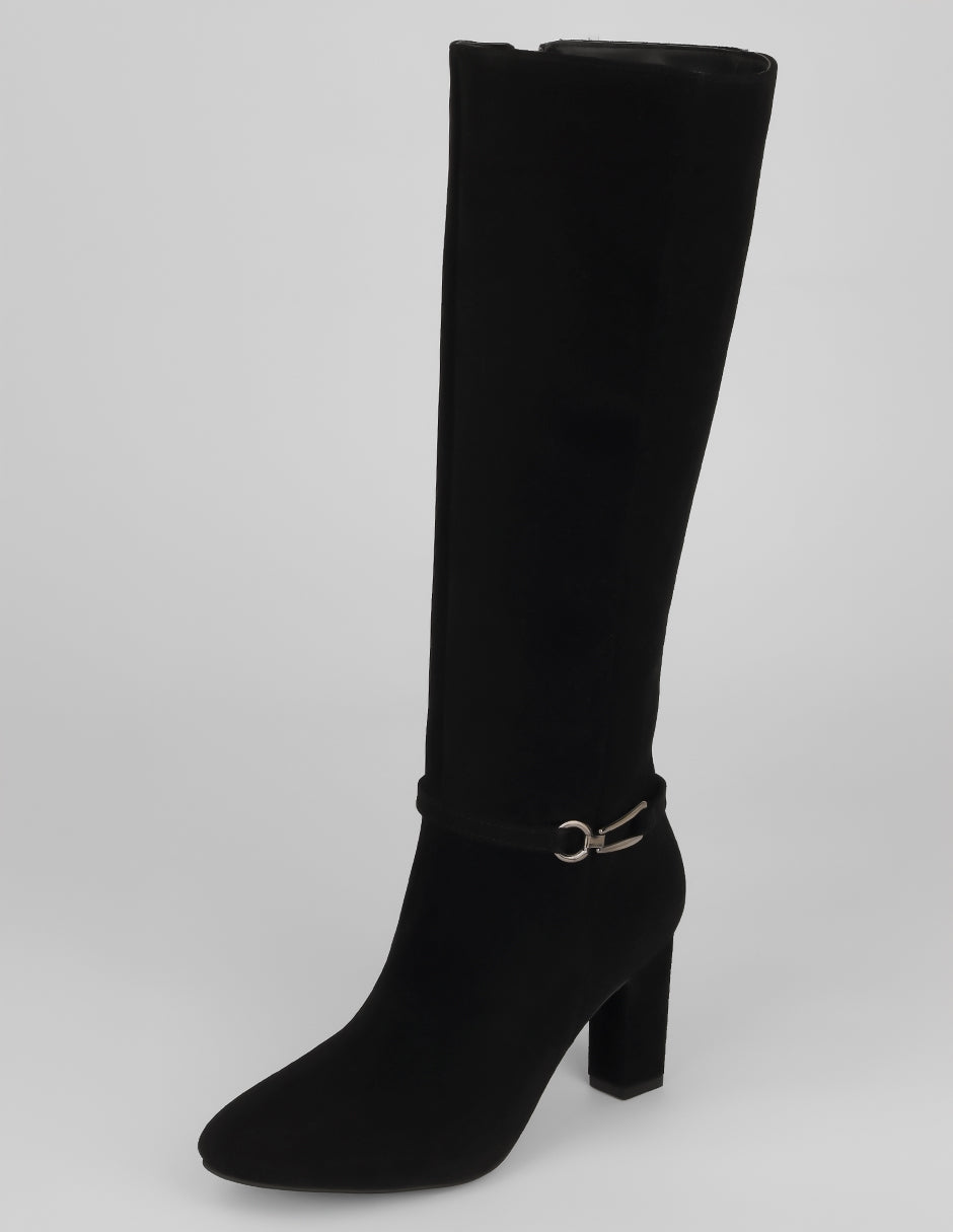 Botas altas Hella en Textil – Negro