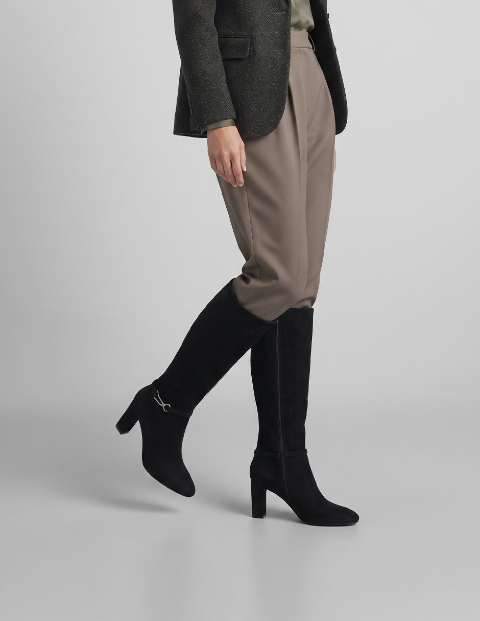 Botas altas Hella en Textil – Negro